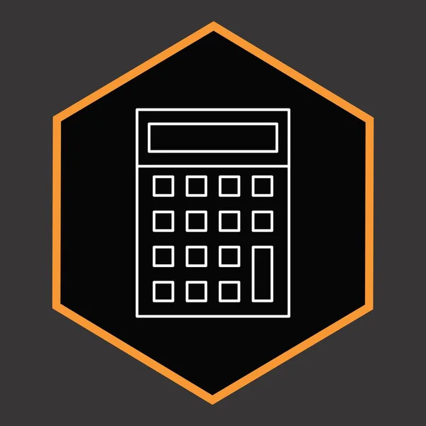 Icono Calculadora Para Proyecto — Vector de stock