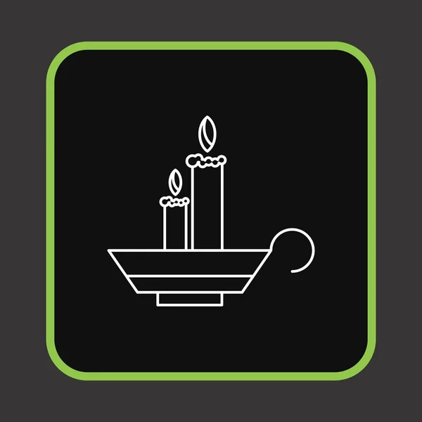 Candles Icon Your Project — Stock Vector