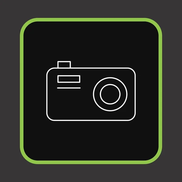 Icono Cámara Fotográfica Ilustración Vectorial — Vector de stock