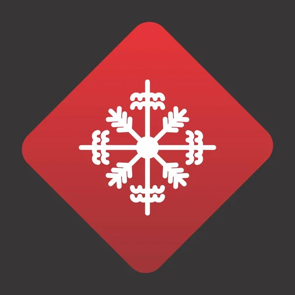 Schneeflockensymbol Für Ihr Projekt — Stockvektor