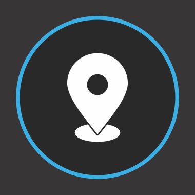  gps Konum simgesi, pin vektör illüstrasyonu, seyahat konsepti