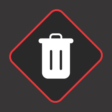 çöp Simgesi Projeniz için, vektör illüstrasyonuName