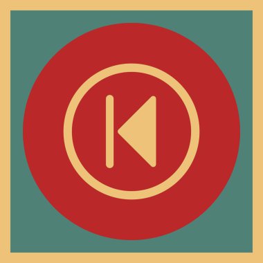 Projeniz için geriye doğru simge, vektör illüstrasyonuName