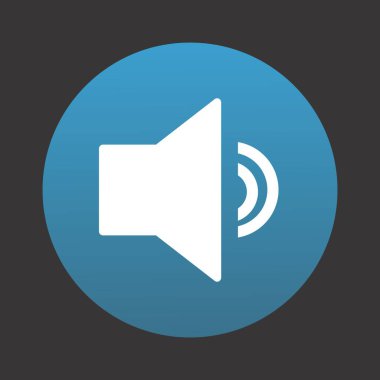 Projeniz için Ses Simgesi, vektör illüstrasyonu