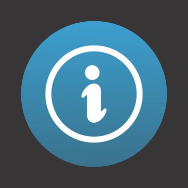 Projeniz için Bilgi Simgesi, vektör illüstrasyonu