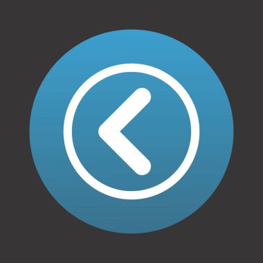 Projeniz için Geri Simge, vektör illüstrasyonu