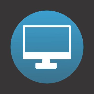 Projeniz için LCD Simgesi, vektör illüstrasyonu