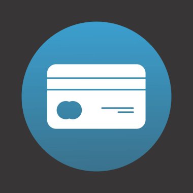 Projeniz için bankacılık kartı simgesi, vektör illüstrasyonu