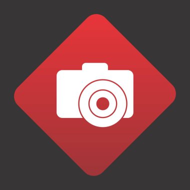 fotoğraf makinesi simgesi, vektör illüstrasyonu