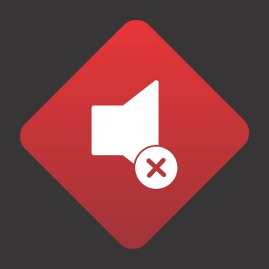 Projeniz için Dilsiz Simgesi, vektör illüstrasyonu