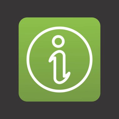 Projeniz için Bilgi Simgesi, vektör illüstrasyonu