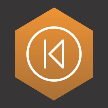 Projeniz için geriye doğru simge, vektör illüstrasyonuName