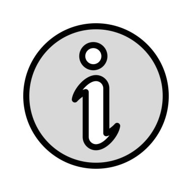 Bilgi Vektörü Simgesi, vektör illüstrasyonu