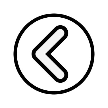 Geri Vektör Simgesi illüstrasyonu