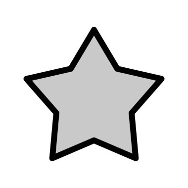 Yıldız Vektörü Simgesi illüstrasyonu