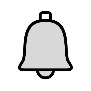 Web grafik çan simgesi, uyarı simgesinin vektör illüstrasyonu