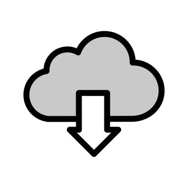  Bulut Vektörü Simgesi İllüstrasyonu İndir