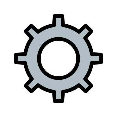 Web grafik çark simgesi, vektör illüstrasyonu 