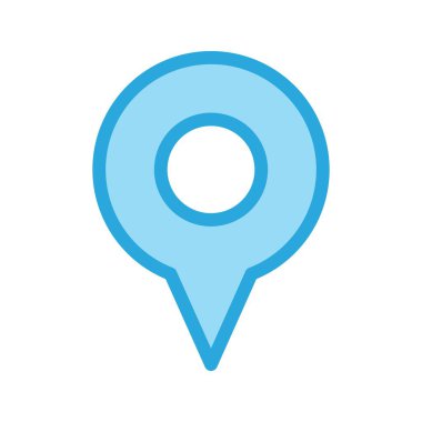  gps Konum simgesi, pin vektör illüstrasyonu, seyahat konsepti