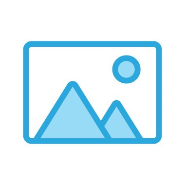 Galeri Simgesi vektör illüstrasyonu