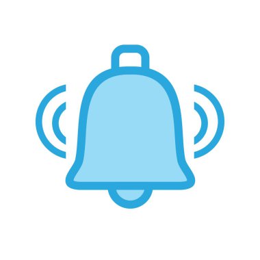 Web grafik çan simgesi, uyarı simgesinin vektör illüstrasyonu