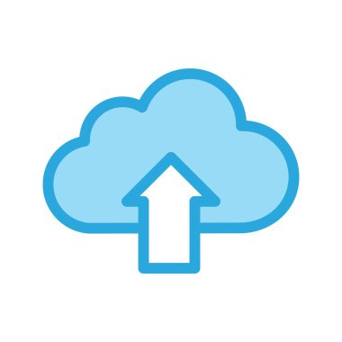 Bulut Vektörü Simgesi Resmini Yükle