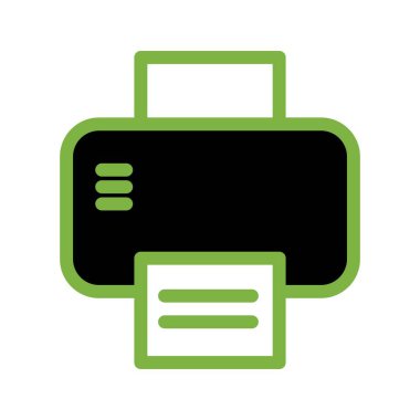 Yazıcı Vektör Simgesi İllüstrasyonu