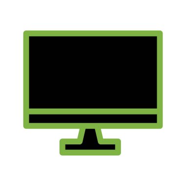 LCD Vektör Simgesi İllüstrasyonu