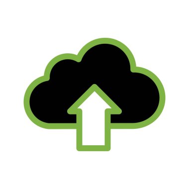 Bulut Vektörü Simgesi Resmini Yükle