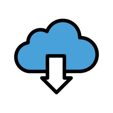  Bulut Vektörü Simgesi İllüstrasyonu İndir