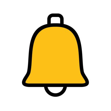 Web grafik çan simgesi, uyarı simgesinin vektör illüstrasyonu