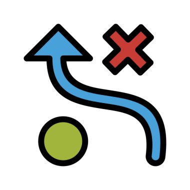 Taktikler Vektör Simgesi illüstrasyonu