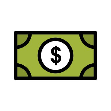 Dolar Vektörü Simgesi İllüstrasyonu