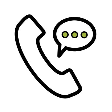 Konuşma Vektörü Simgesi İllüstrasyonu