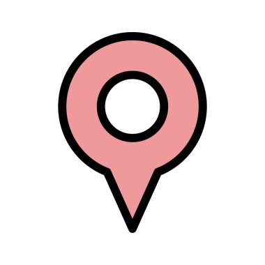  gps Konum simgesi, pin vektör illüstrasyonu, seyahat konsepti