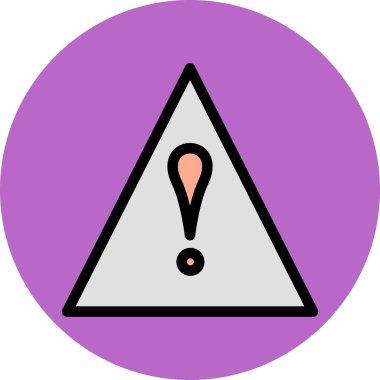 Dikkat Vektörü Simgesi illüstrasyonu