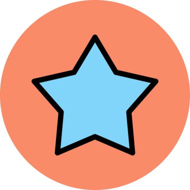 Yıldız Vektörü Simgesi illüstrasyonu