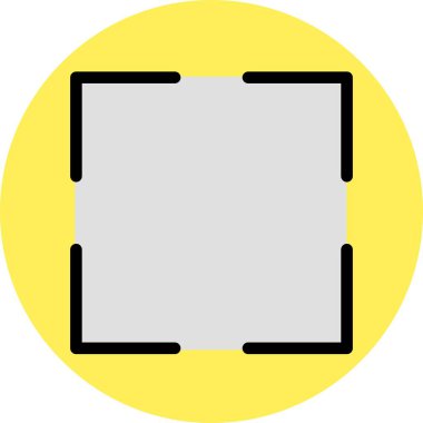 Tam Ekran Vektör Simgesi, vektör illüstrasyonu