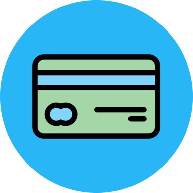 Banka kartı Vektörü Ico