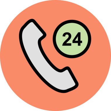 Çağrı Merkezi Vektör Simgesi, vektör illüstrasyonu