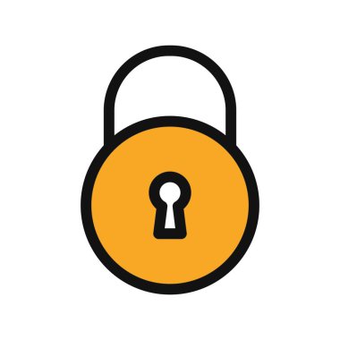 Vektör Simgesini Kilitle, vektör illüstrasyonu