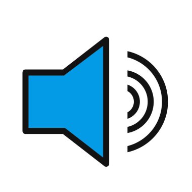 Yüksek Ses Vektörü Simgesi, vektör illüstrasyonu