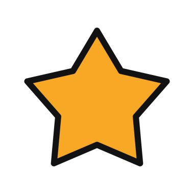 Yıldız Vektörü Simgesi illüstrasyonu