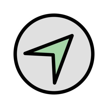 Navigasyon Vektörü Simgesi, vektör illüstrasyonu