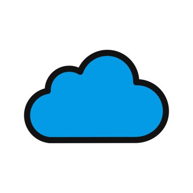  Bulut Vektörü Simgesi, vektör illüstrasyonu