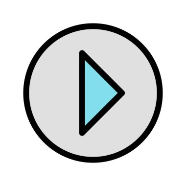 Vektör Simgesini Çal, vektör illüstrasyonu