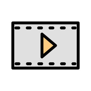 Çokluortam Vektör Simgesi, vektör illüstrasyonu