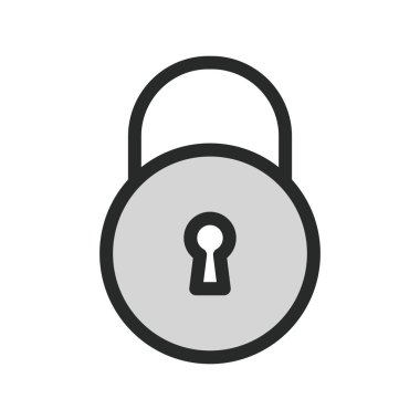 Vektör Simgesini Kilitle, vektör illüstrasyonu