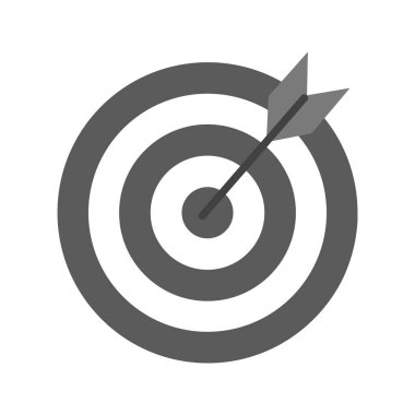 hedef hedef simgesi, basit yaratıcı tasarım, vektör illüstrasyonu