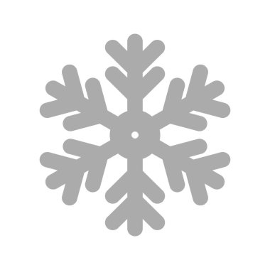 kar tanesi simgesi, yaratıcı tasarım şablonu, vektör illüstrasyonu